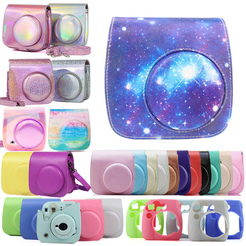 Buy Online For Fujifilm Instax Mini 8 9 Instant Film Camera Case Bag Pu Leather Cover With Shoulder Strap Alitools