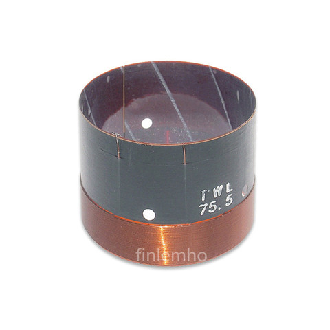 Finlemho DJ Speakeer Woofer Voice Coil 3 Inch 75.5 8ohm Bass Repair Parts High Power With Copper Wire Kapton Former ► Photo 1/4