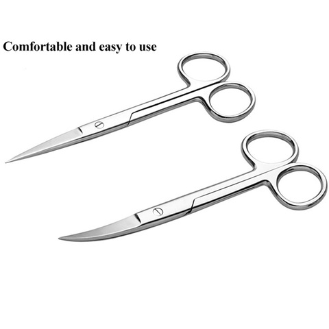 Animal Veterinary Vet Medical Stainless Steel Surgical Scissors Straight curved Tip Scissors Farming Tools ► Photo 1/6