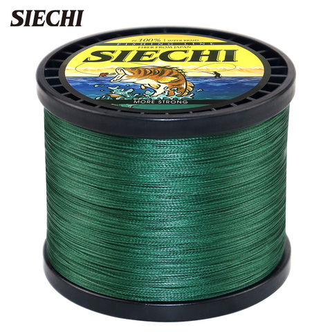 SIECHI 300M 500M 1000M 4 Strands Super Strong PE Braided Fishing Lines Multifilament Lines for Carp Fishing Wire Rope Cord Pesca ► Photo 1/6