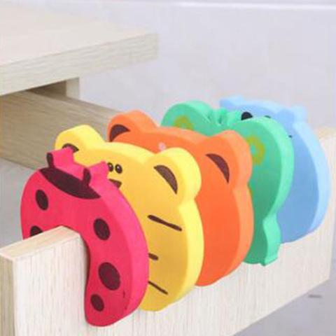 5Pcs/Lot Protection Baby Safety Cute Animal Security Door Stopper Baby Card Lock Newborn Care Child Finger Protector ► Photo 1/6