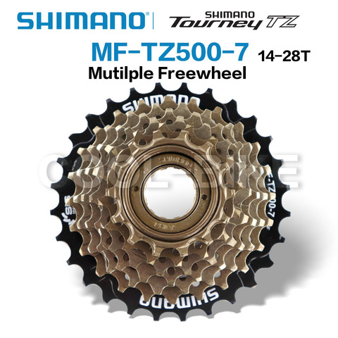 SHIMANO  MF-TZ500 6 Speed 7 Speed  Bicycle Freewheel 14-28T Sprocket 6s 7s Steel for MTB Road Folding Bike Cycling Bicycle ► Photo 1/6
