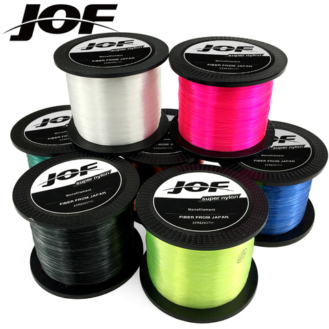 JOF 1000m 500m Super Strong Nylon Fishing Line 3.4LB - 28.6LB Japan Monofilament Line ► Photo 1/6