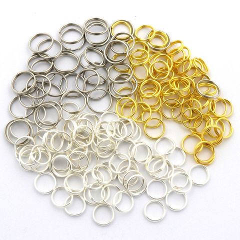 400pcs 8 Sizes Mixed Color Metal Double Layer Split Jump Rings For Jewelry Making Findings Bracelet Diy Accessories Wholesale ► Photo 1/3
