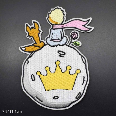 Crown Little Prince Dog Iron On Embroidered Clothes Le Petit Prince Patches For Clothing Wholesale ► Photo 1/3
