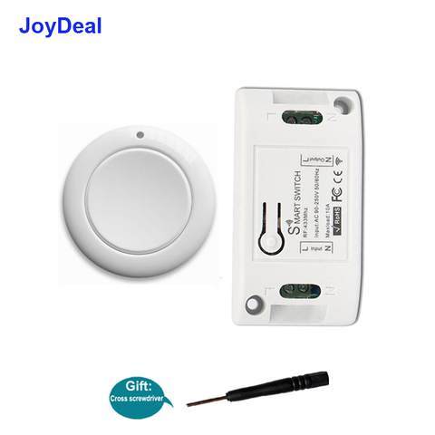 JoyDeal 433 MHz Smart Home Wireless Light Switch RF Remote Control AC 110V 220V Receiver Push Button Bedroom Ceiling Lamp Switch ► Photo 1/6