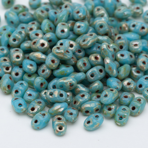 Taidian hot New 2*4mm Glass Beads Metallic Luster With Two Hole Not Faded Native Handcraft For Jewelry Making 5grams About100pcs ► Photo 1/6