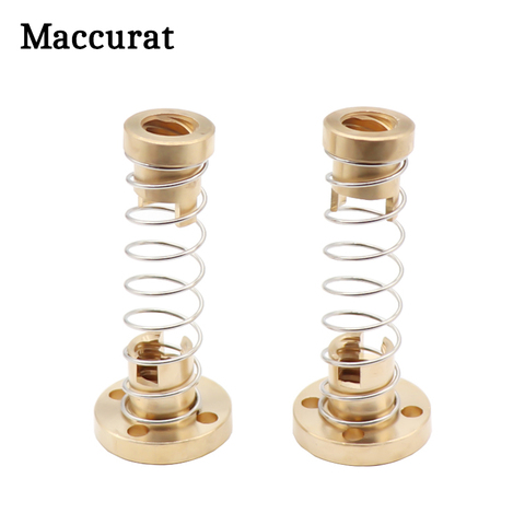 Maccuart T8 Anti Backlash Spring Loaded Screw Nut Elimination Gap Nut For 8mm Acme Threaded Rod Lead Screws DIY 3D Printer Parts ► Photo 1/6