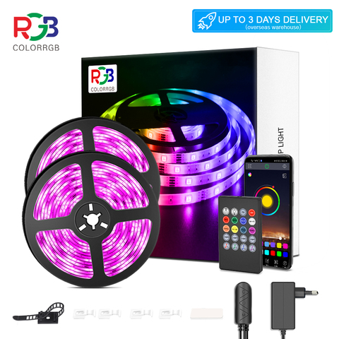LED Strip Light, RGB 5050 Lights,  Music Sync Color Changing, Built-in Mic, App Controlled LED Lights Rope Lights 5M 10M 20M ► Photo 1/6