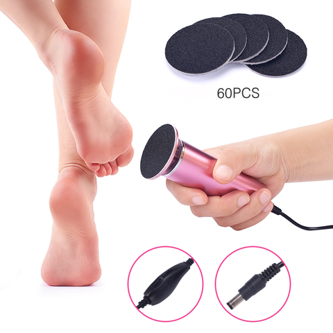 Electric Pedicure Tools Foot Care File Leg Heels Remove Dead Skin Callus Remover Feet Clean Care Machine & Replacement Sandpaper ► Photo 1/6