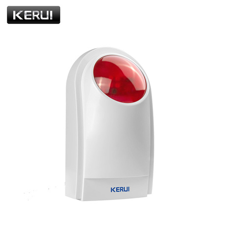 KERUI J008 110dB Indoor Outdoor  Wireless Flashing Siren Strobe Light Siren For KERUI Home Alarm Security System ► Photo 1/6