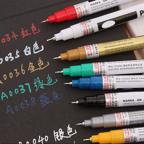 1 Pcs Metallic Marker 8 Colors to Choose 0.7mm Extra Fine Point Paint Marker Non-toxic Permanent Marker Pen DIY Art Marker ► Photo 1/6