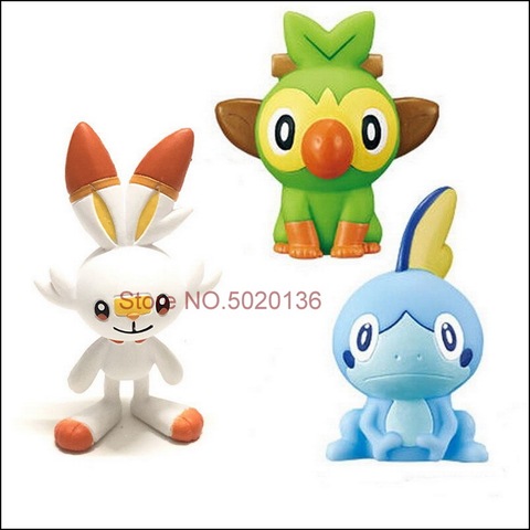 Anime Figuras Sobble Bulbasaur Scorbunny Snorlax Squirtle Eevee Rockruff Charmander Pokemones Action Figure Toys Gifts ► Photo 1/6