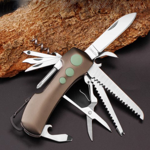 Red Swiss Champ Switzerland Stainless Steel Multifunctional Survival Knife ► Photo 1/6