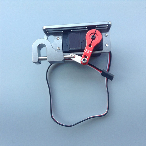 1PC FUTABA S3003 Servo Switch Device Aluminum Throw Device Dispenser w Mechanical Switch Servo Device RC Fishing Bait Boat Parts ► Photo 1/2