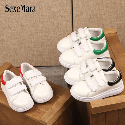 School Student White Kids Shoes for Girl Baby Boy Shoes Flat Causal Running Shoes Toddler Classic Children Sneakers Boys C12191 ► Photo 1/6