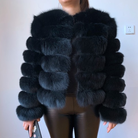 2022 New Real Fur Coat  Winter Jacket Women natural large wool fox fur coat Street warm long sleeve detachable vest ► Photo 1/6