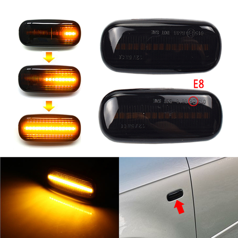 LED Side Wing Marker Dynamic Turn Signal Blinker Startup Breath Light For Audi A3 S3 8P A4 S4 RS4 B6 B7 B8 A6 S6 RS6 C5 C7 ► Photo 1/6