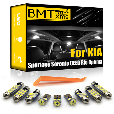 BMTxms For Kia Sportage 2 3 4 Sorento JC XM UM CEED ED JD CD Rio 1 2 3 4 Optima K5 Soul AM PS Canbus Car LED Interior Light ► Photo 1/6