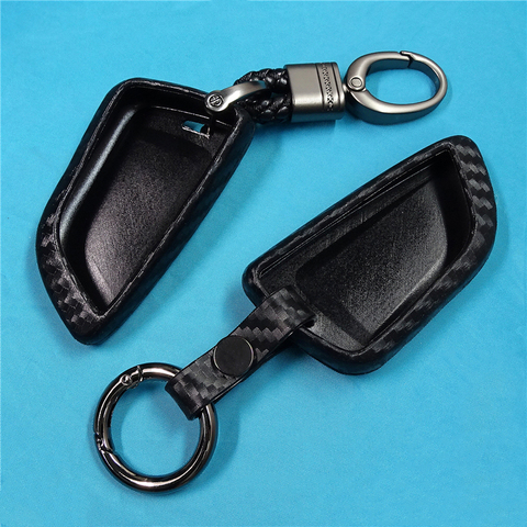 Car Key Case Cover Carbon Fiber For BMW X1 X3 X5 X6 Series 1 2 5 7 F15 F16 E53 E70 E39 F10 F30 G30 Car key Fob Shell Protecor ► Photo 1/6