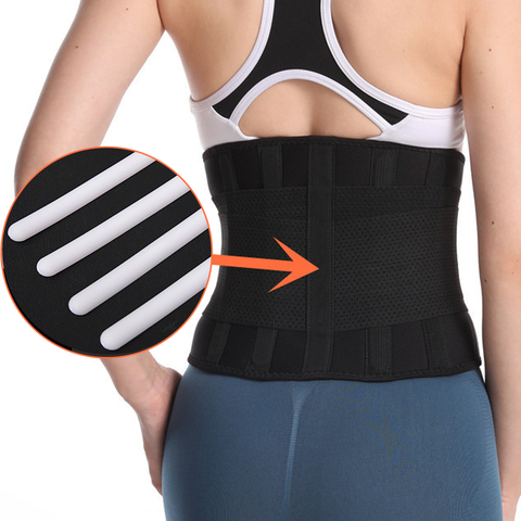 Medical Back Brace Waist Belt Spine Super Support Men Women Breathable Lumbar Corset Orthopedic Posture Corrector Pain Relief ► Photo 1/6