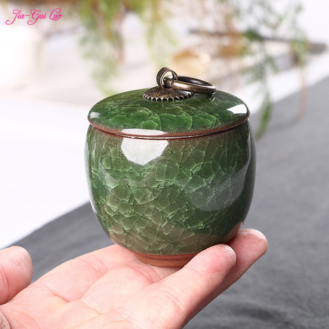 JIA-GUI LUO Ceramic Tea Caddies tea container  coffee canister  porcelain tea caddy  tea storage box  tea container D151 ► Photo 1/6