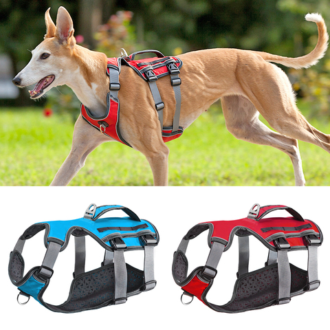High Quality Reflective Pet Dog Harness Dogs Training Vest for Pet Big Dogs Adjustable Outdoor Harness Service Dog Padded Collar ► Photo 1/6