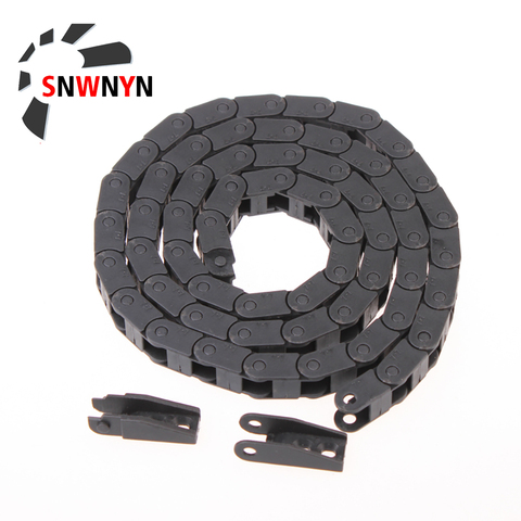 7x7mm 7*7mm Cable Drag Chain L1000mm Wire Carrier with end connectors  for CNC Router Machine 3D Printer ► Photo 1/1