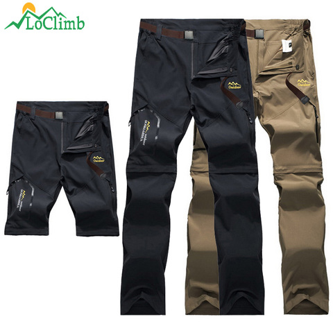 LoClimb Outdoor Hiking Pants Men/Women Stretch Quick Dry Waterproof Trousers Man Mountain Climbing/Fishing/Trekking Pants AM051 ► Photo 1/6