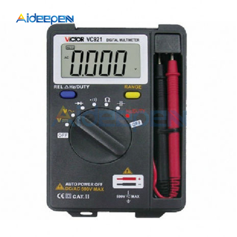 VC921 Mini Digital Multimeter AD/DC Pocket Digital Multimeter Voltmeter Ammeter Resistance Capacitance Frequency Tester Meter ► Photo 1/6