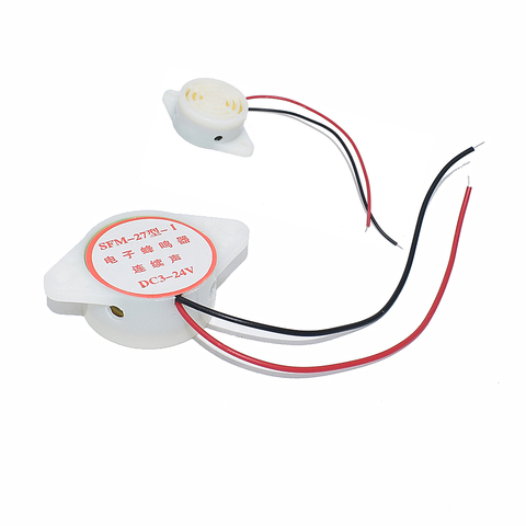 1PCS 95DB Alarm High-decibel 3-24V 12V Electronic Buzzer Beep Alarm Intermittent Continuous Beep for Arduino SFM-27 ► Photo 1/3