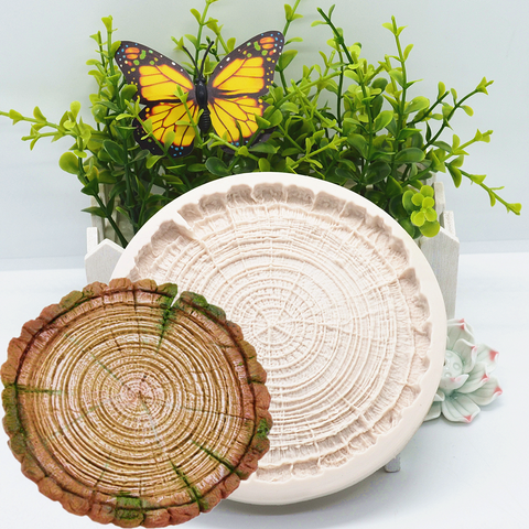 Tree Rings Silicone Mold Kitchen Resin Baking Tool DIY Cake Pastry Fondant Moulds Chocolate Dessert Lace Decoration Supplies ► Photo 1/6