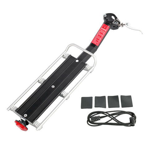 Deemount Bicycle Cargo Carrier Rear Luggage Alloy Rack Quick Release & Mount  Seat Post Install Optional Front Fork Trunk ► Photo 1/5