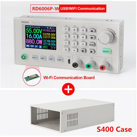 RD RD6006P RD6006PW USB WiFi DC-DC Voltage Step Down Power Supply Module Buck Converter Voltmeter Multimeter 60V 6A S400 case ► Photo 1/6