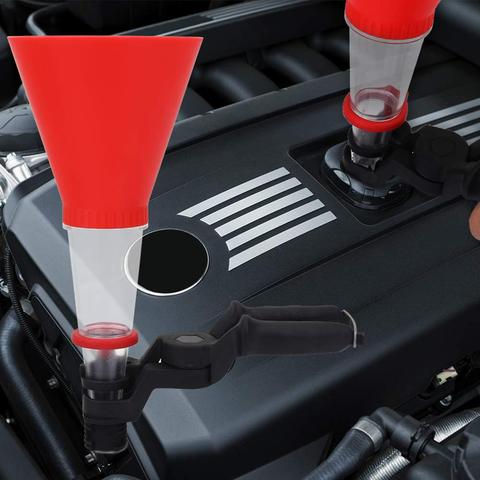 Universal Auto Car Vehicle Oil Adding Plastic Funnel with Clamp Base Bracket 2022 ► Photo 1/6