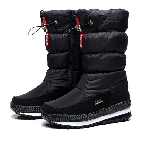 Women snow boots platform winter boots thick plush waterproof non-slip boots fashion women winter shoes warm fur botas mujer ► Photo 1/6