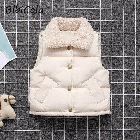 Autumn Winter New Boys Girls Sleeveless Hooded Vest Jacket Cartoon Print Coat Kids Warm Vest Outwear Clothes ► Photo 1/6