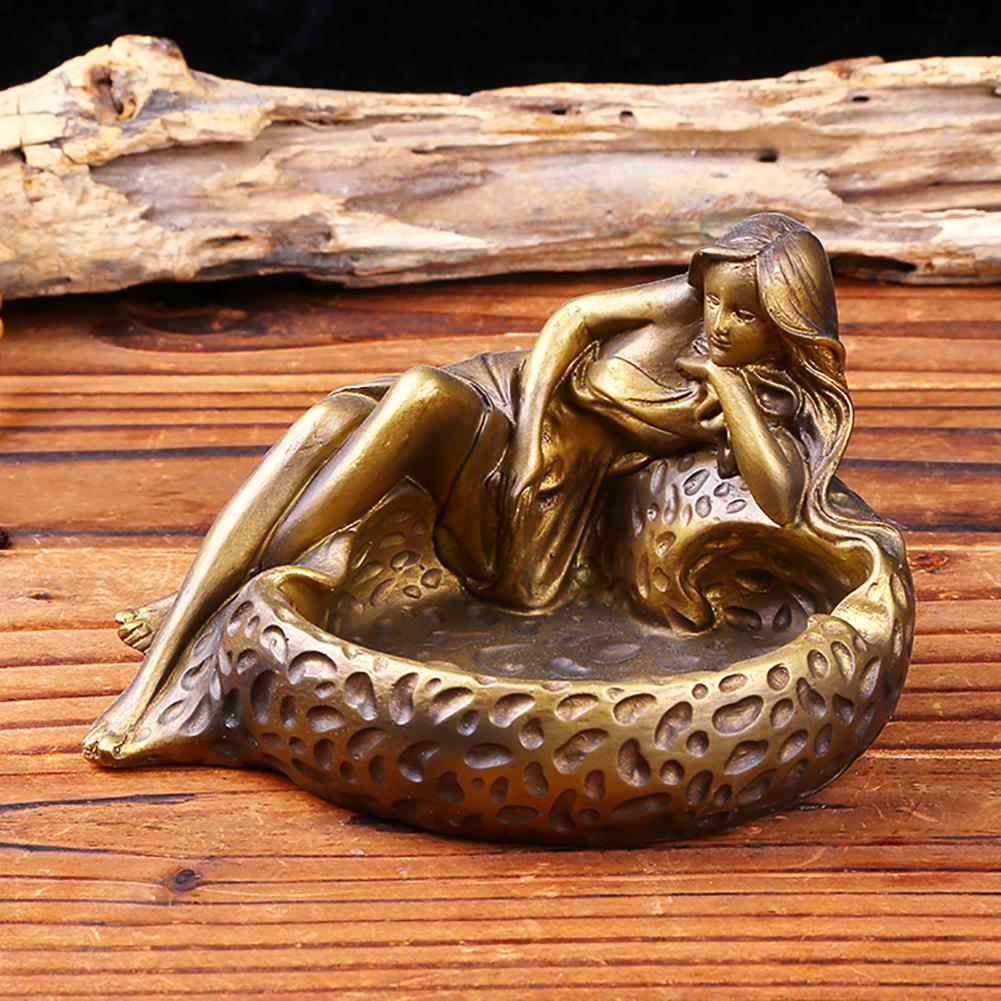 Lady Nude Resin  Ashtray Sculpture Statue Home Decoration Creative Craft Woman 