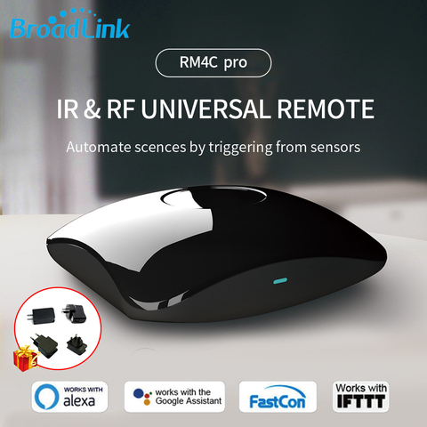 Broadlink/Bestcon RM RM4 Pro 433mhz 315mhz RF IR WIFI Universal Remote Control Smart Home Autoamtion work with Google Home Alexa ► Photo 1/6