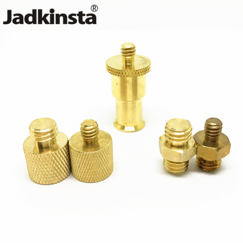 Jadkinsta Copper 1/4 to 3/8 Male or Female Adapter Screw Camera Tripod Ball Head Monopod Flash Light Stand Mount Screw Adapter ► Photo 1/6