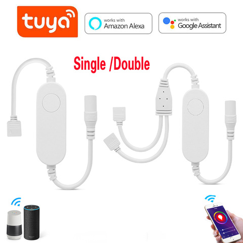 Tuya Smart WiFi RGBW Led Strip Controller Works with Alexa google