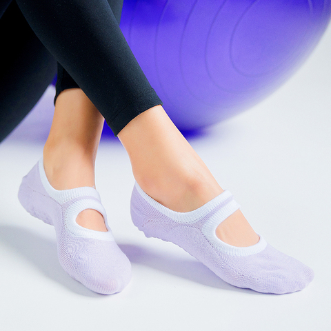 7 Color Big Size Women Yoga Socks Silicone Non Slip Pilates Socks Breathable Fitness Ballet Dance Cotton Sports Socks Slippers ► Photo 1/6