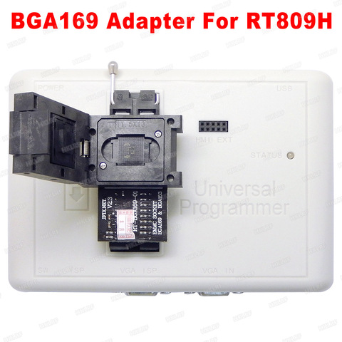 Free shipping RT-BGA169-01 BGA169 / BGA153 EMMC Adapter V2.3 With 3pcs BGA bounding box For RT809H Programmer ► Photo 1/6