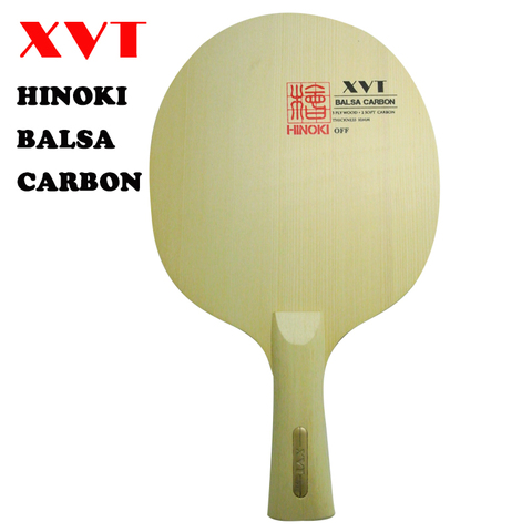 Wholesale   XVT BALSA CARBON  Hinoki Table Tennis Blade/ ping pong Blade/ table tennis bat  lightest Blade ► Photo 1/3