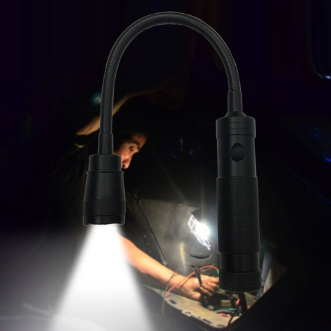360 Degree Flexible LED Flashlight Magnetized Head Telescopic T6 LED Camping Flashlight Magnetic Pick Up Tool Lamp Light ► Photo 1/6