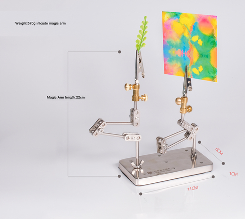 Universal Macro Stack Platform with Double Magic Arm Clamp Clip for Macro Photography Tools ► Photo 1/6