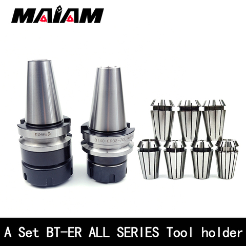 a set high precision 0.001 bt30 bt40 er16 er20 er25 er32 tool holder bt er cnc tool holder er nut wrench milling machine lathe ► Photo 1/6