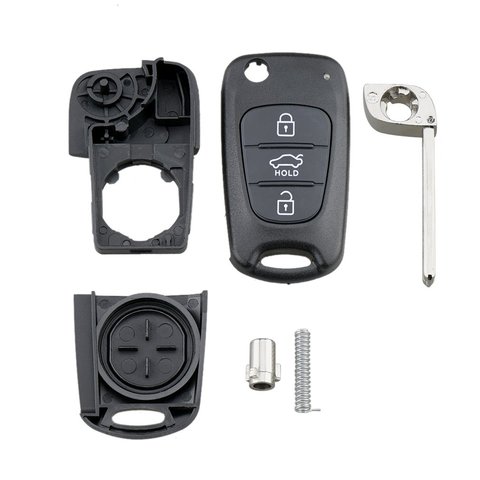 3 BN Flip Remote Key Fob Case Shell for KIA Rondo Sportage Soul Rio ► Photo 1/6