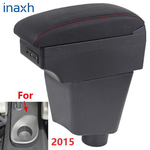 For Renault Clio 4 Captur Armrest For Renault Captur armrest box accessories Storage box with cup holder ashtray with USB 2015 ► Photo 1/6