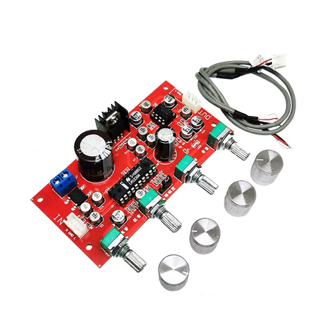 LM1036 NE5532 Tone Preamplifier Board Balance Equalizer Audio Preamp Tone Conrtol Pre amplifier ► Photo 1/5